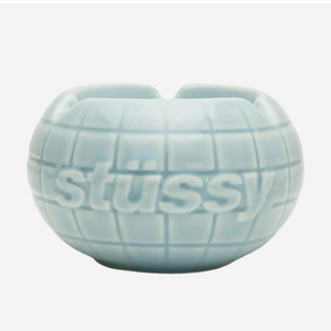 스투시 세라믹 애쉬 트레이 지구본 페일 블루 stussy
