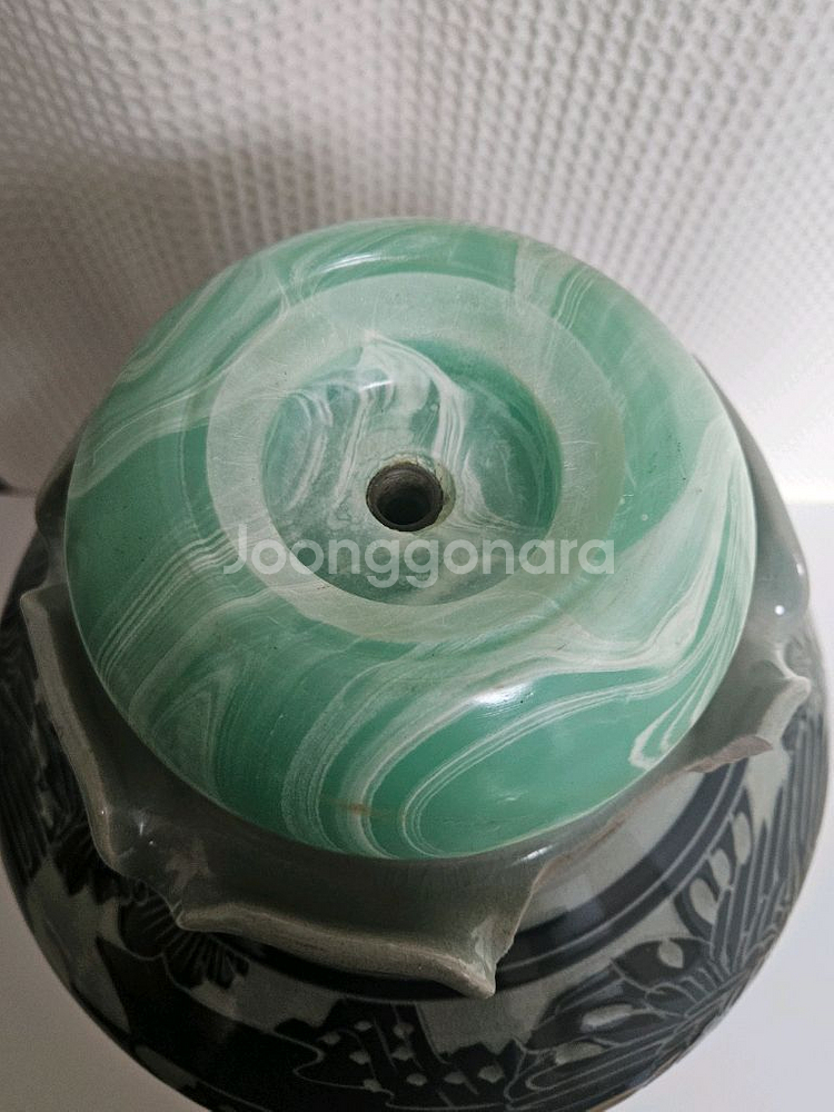 도자기 화병 장식의자포함--7