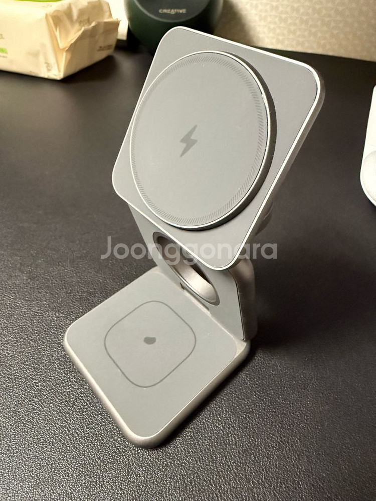 레드빈 더베러 P1 프로 3in1 갤럭시워치 호환 무선충전기 CP-P1-PG--1