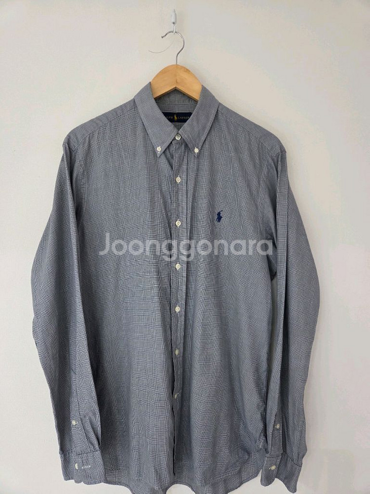 폴로랄프로렌 그레이 잔체크 셔츠(105사이즈)--1