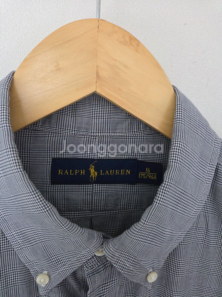 폴로랄프로렌 그레이 잔체크 셔츠(105사이즈)--4