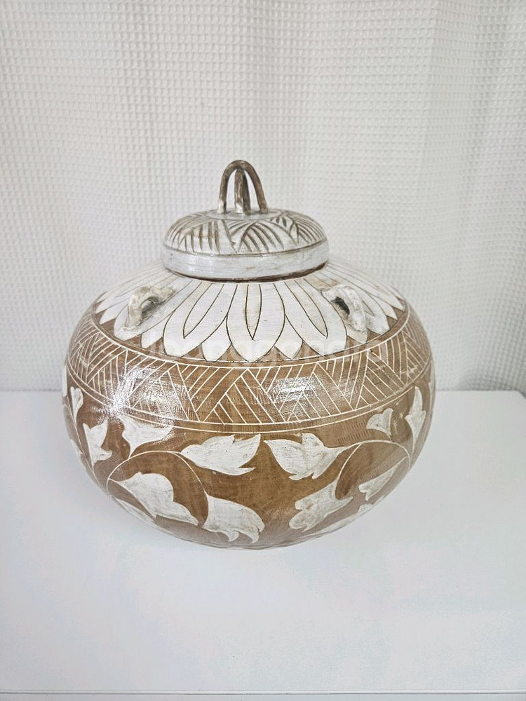 달항아리형 도자기 콘솔테이블 포함--5