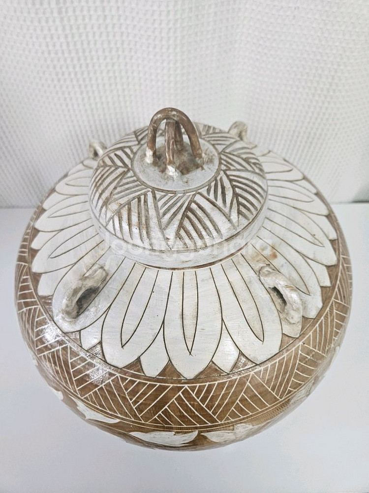 달항아리형 도자기 콘솔테이블 포함--6