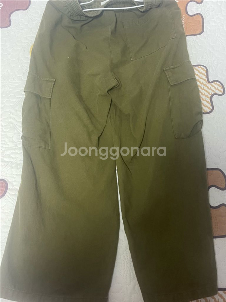 마카사이트 와이드 카고 팬츠 카키 s--2