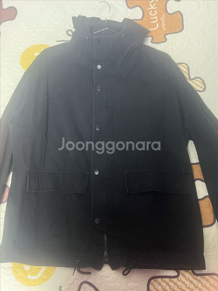 파르티멘토 코드 후드 집업 자켓 블랙 m--1