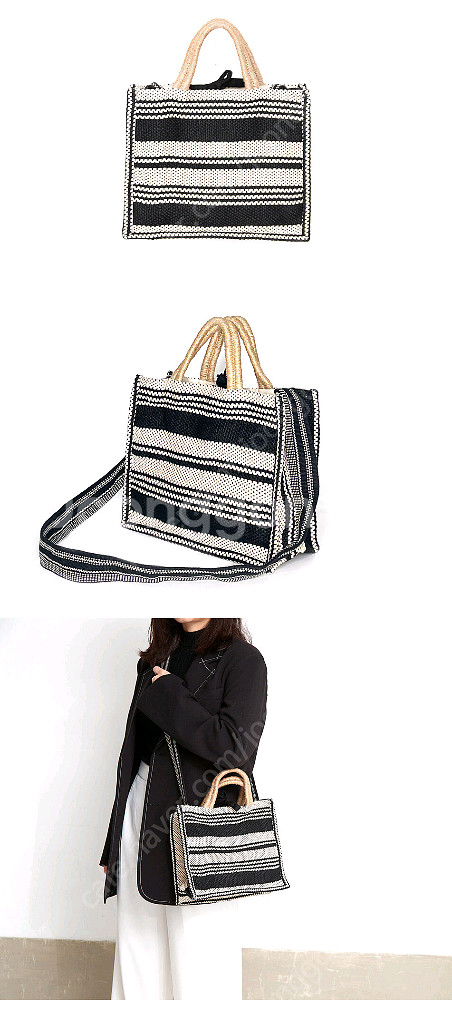 스트라이프 에코백--3