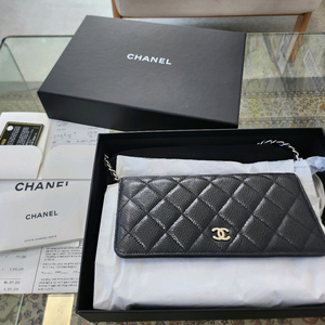 샤넬woc캐비어 블랙 은장