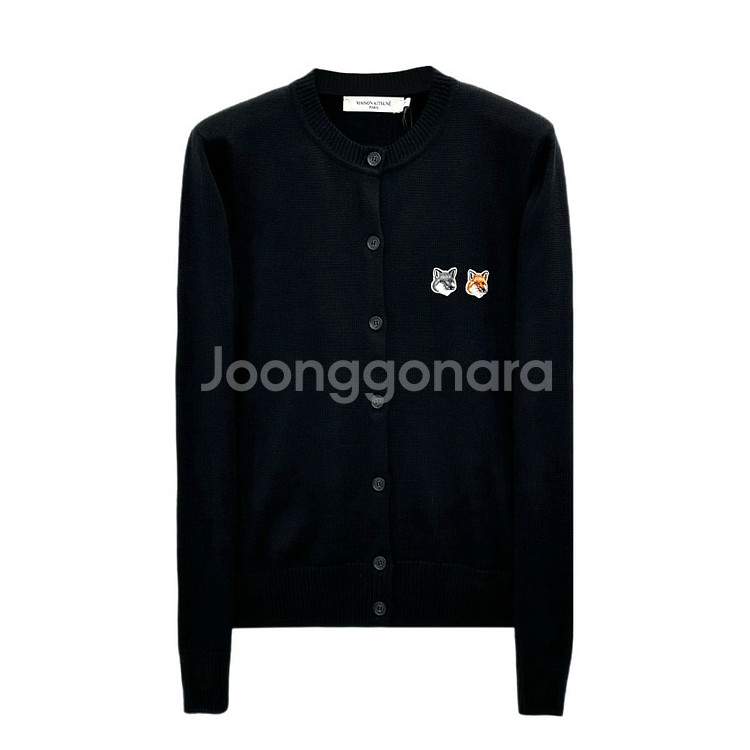 메종키츠네 더블 폭스 로고 가디건s--1