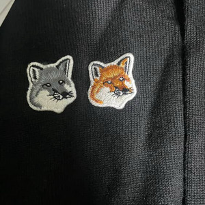 메종키츠네 더블 폭스 로고 가디건s