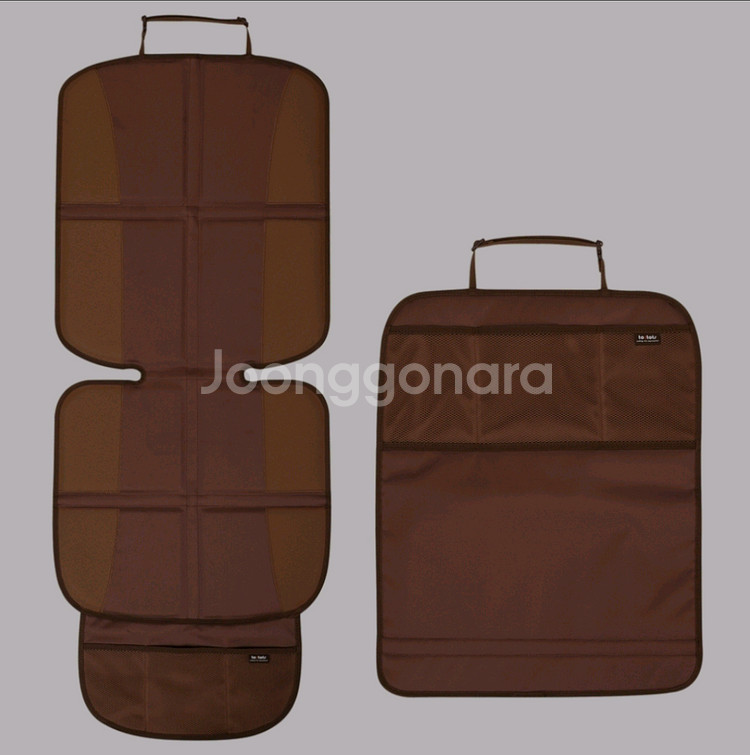 투토츠 카시트 보호매트, 킥매트 브라운색상--0