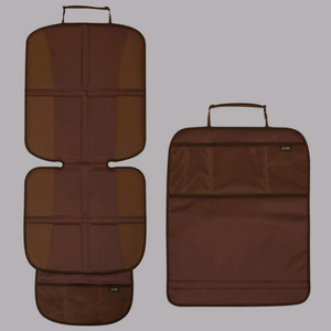 투토츠 카시트 보호매트, 킥매트 브라운색상