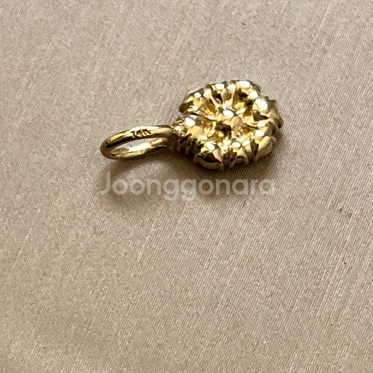 14k 꼬냑다이아 목걸이 펜던트--3