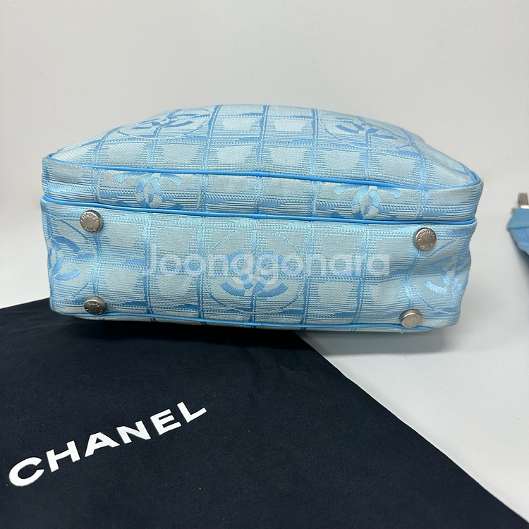 샤넬 뉴 트레블 자카드 토드 크로스백--3