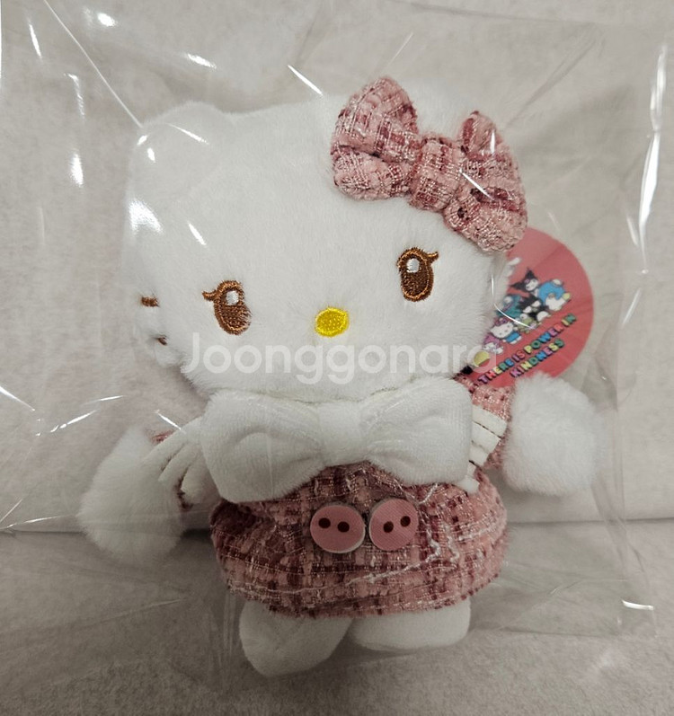 겨울 트위드 키티 마이멜로디 인형 키링--0