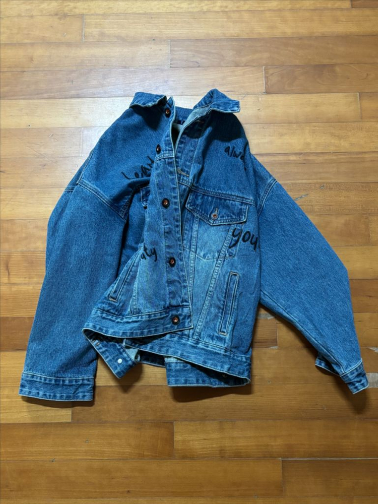 vintage pauline blue denim jacket--0