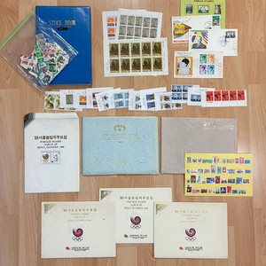 오래된 국내외 우표 등 이미지