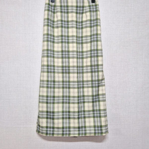 체크 롱 스커트
