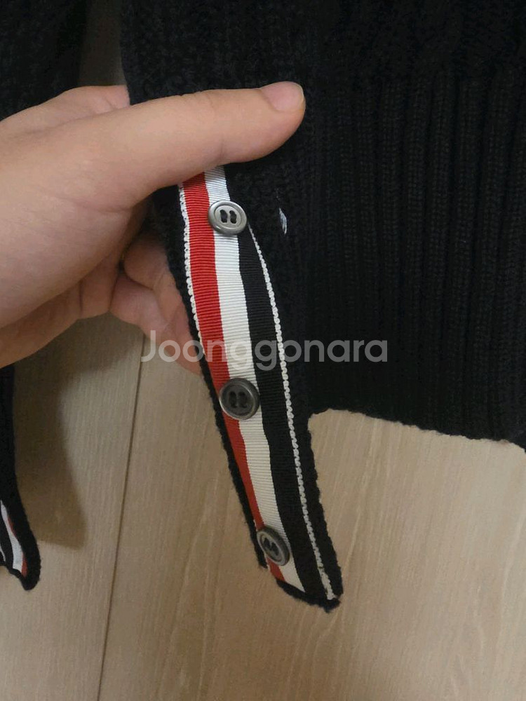 [ 2Size ] 톰브라운 네이비 아란 케이블 니트--3