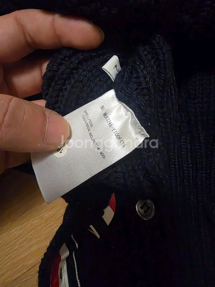 [ 2Size ] 톰브라운 네이비 아란 케이블 니트--8