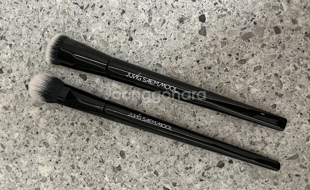 정샘물브러쉬 파운데이션, 블러쉬브러쉬 2개일괄 메이크업브러쉬--2