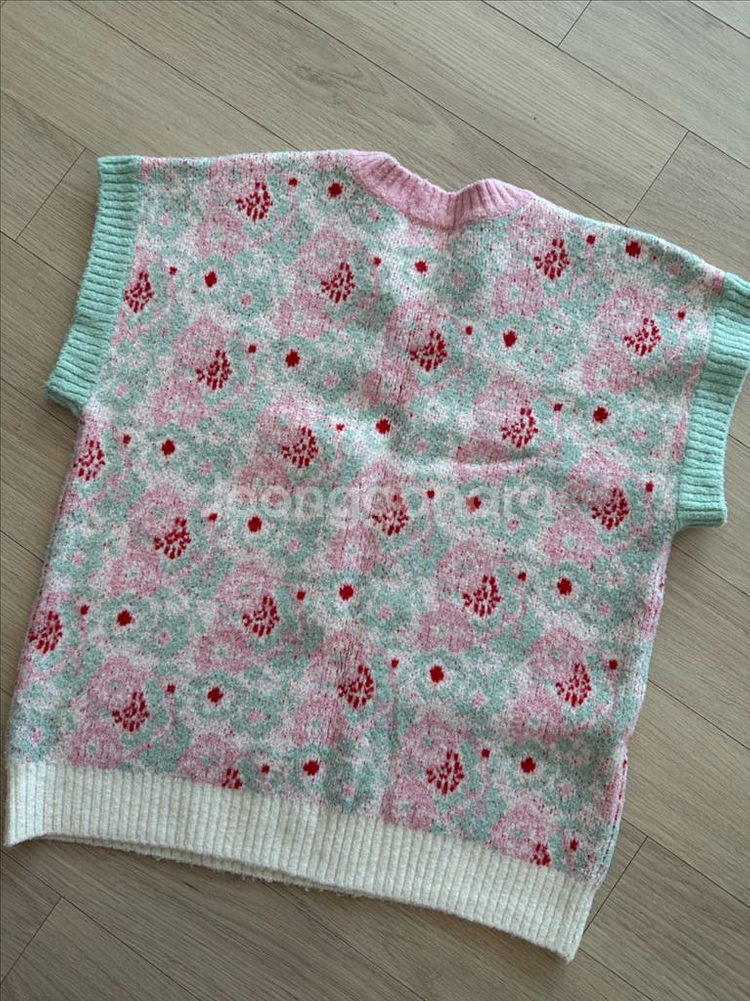 아이러브제이 여아 니트 조끼 4XL 150정도 핑크 화--8