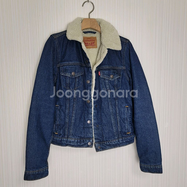 85S 리바이스 우먼 청자켓 플리스 안감 데님자켓--1