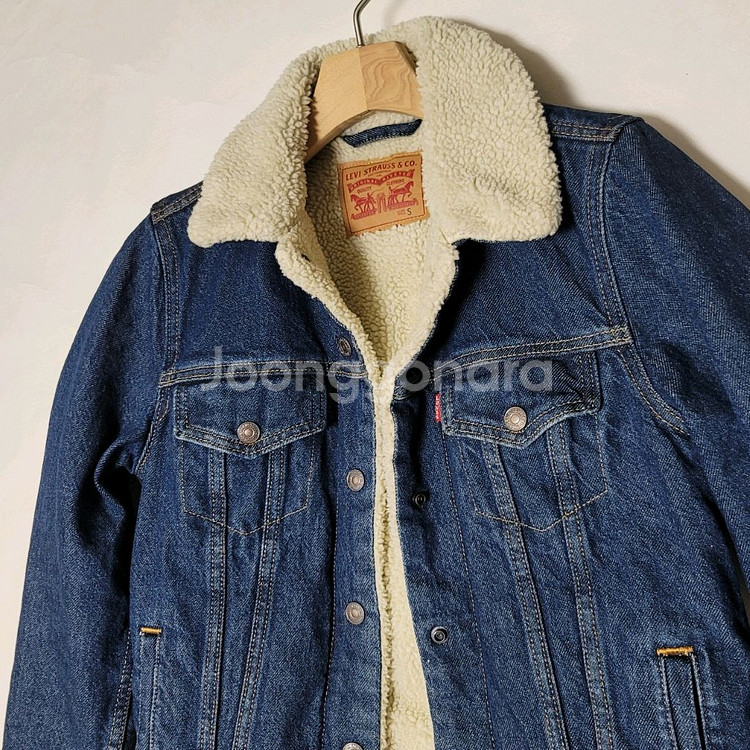 85S 리바이스 우먼 청자켓 플리스 안감 데님자켓--4