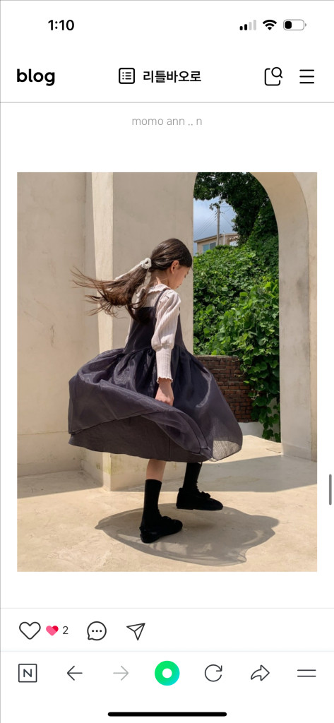 모모앤 보세 여아 원피스 13사이즈 블랙 7-9세 생일 이미지