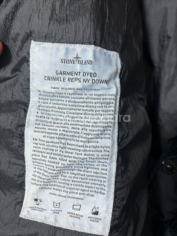 [m] 20fw 스톤아일랜드 크링클랩스 패딩 다크네이비--3