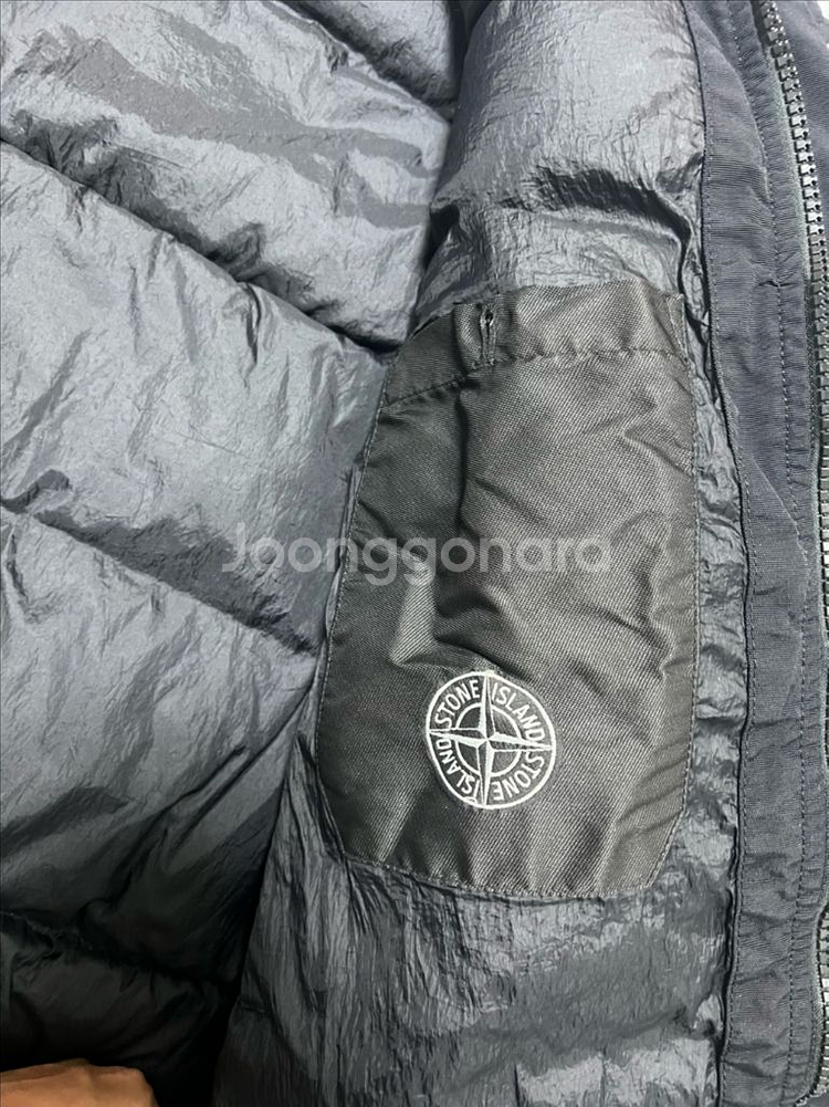 [m] 20fw 스톤아일랜드 크링클랩스 패딩 다크네이비--5