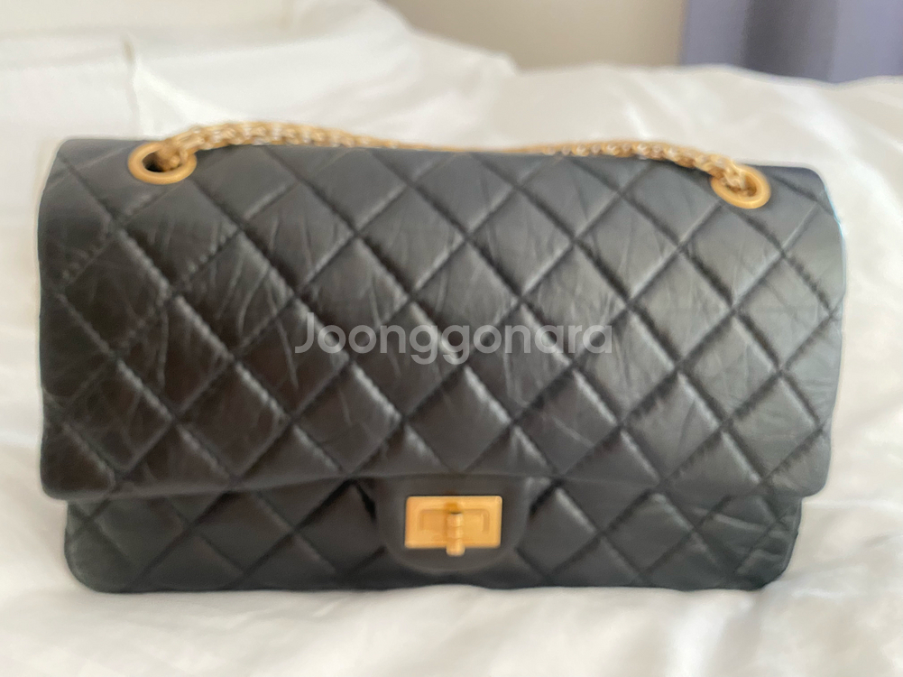 샤넬2.55 빈티지 하지 금장 23번대--0