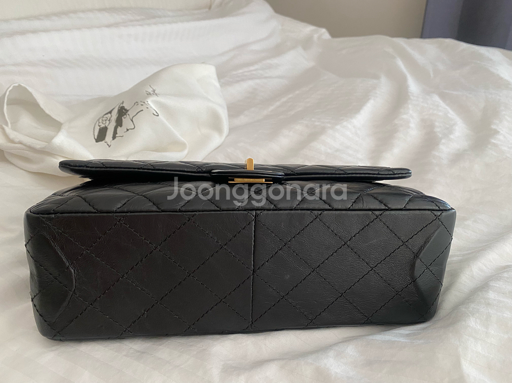 샤넬2.55 빈티지 하지 금장 23번대--4