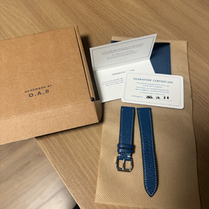 O.A.S 코발트블루 스트랩 새상품 러그19cm 그랜드세이코