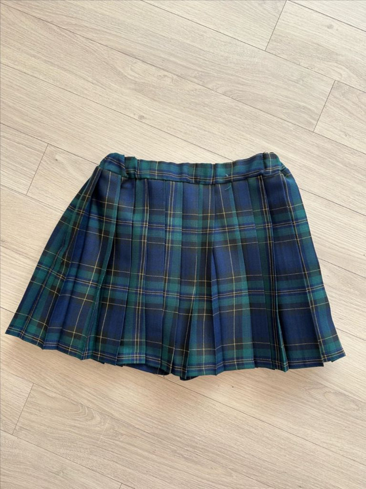 모모앤 체크 플리츠 스커트 17사이즈 9-10세 주름치--4