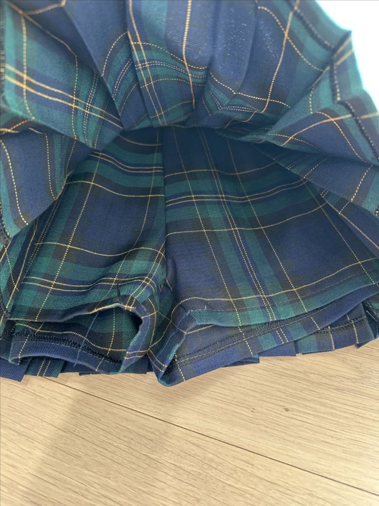 모모앤 체크 플리츠 스커트 17사이즈 9-10세 주름치--5