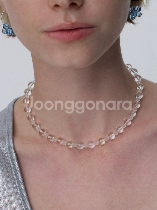 백수정 목걸이,팔찌 세트--1