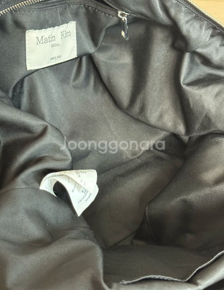 마뗑킴 패브릭 뉴쇼퍼백 블랙--2