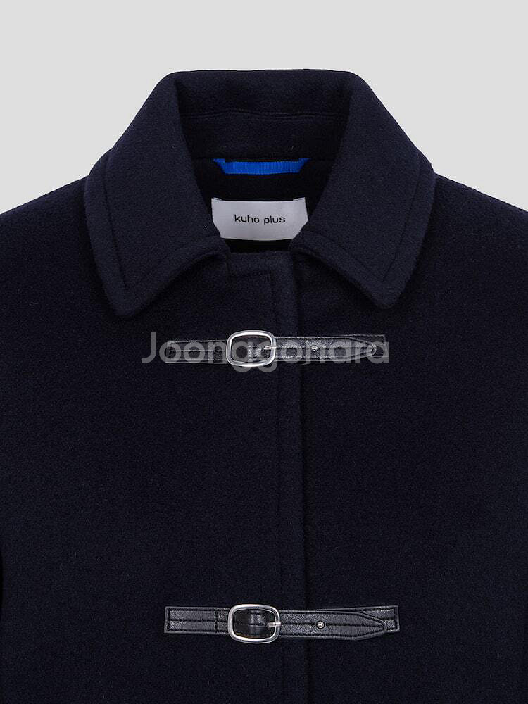 [1회 착용] 구호플러스 네이비 숏코트 1 사이즈 판매--4