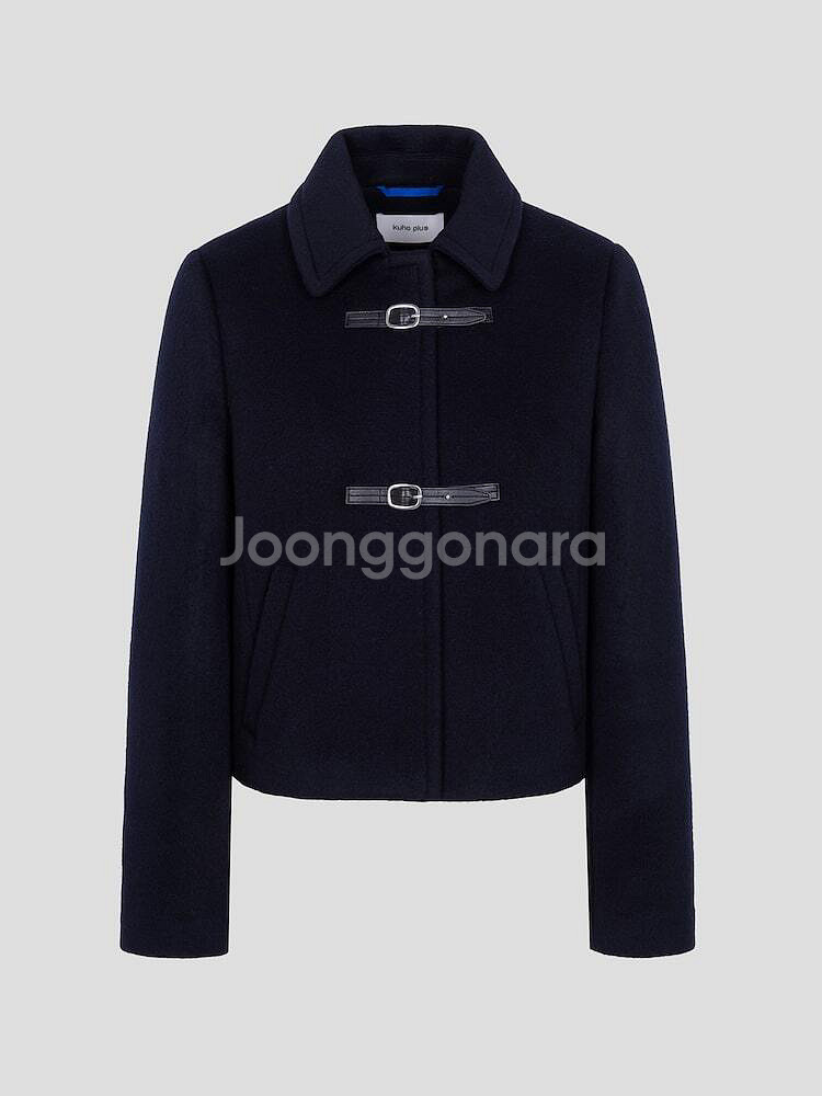 [1회 착용] 구호플러스 네이비 숏코트 1 사이즈 판매--3