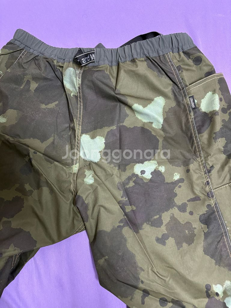 [L] 앤드원더 그라미치 립스탑 카모팬츠--2