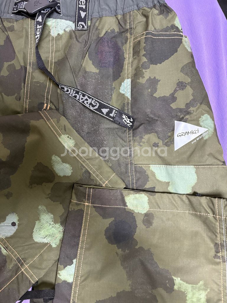 [L] 앤드원더 그라미치 립스탑 카모팬츠--4