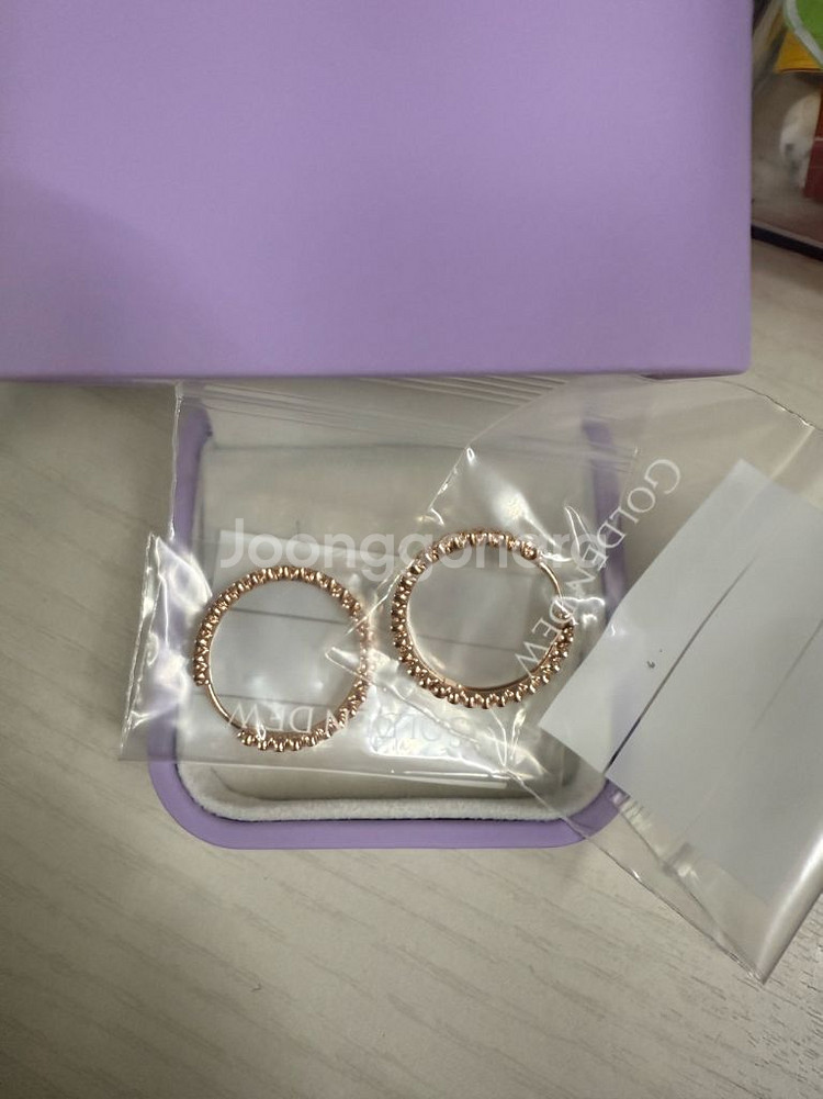 골든듀 듀이터널스3 후프 귀걸이--1