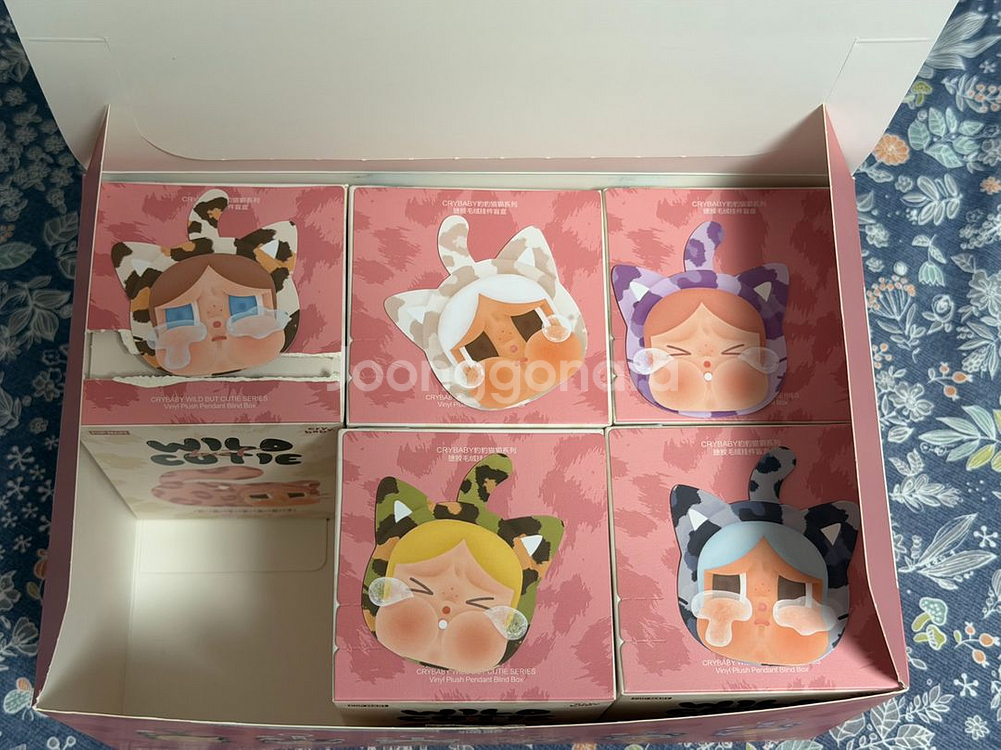 팝마트 정품 크라이베이비 표범냥이 표냥이 키링 새상품(5종)--0