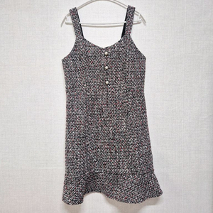 플리츠 트위드 원피스