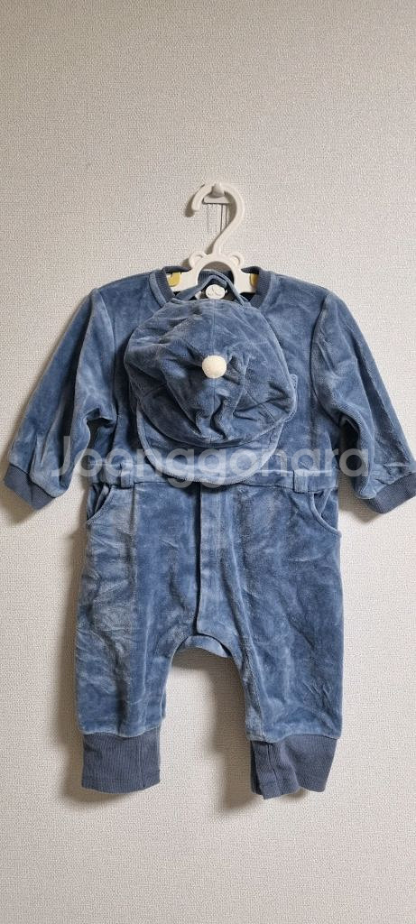 에뜨와 벨벳 우주복 모자세트 12m--1