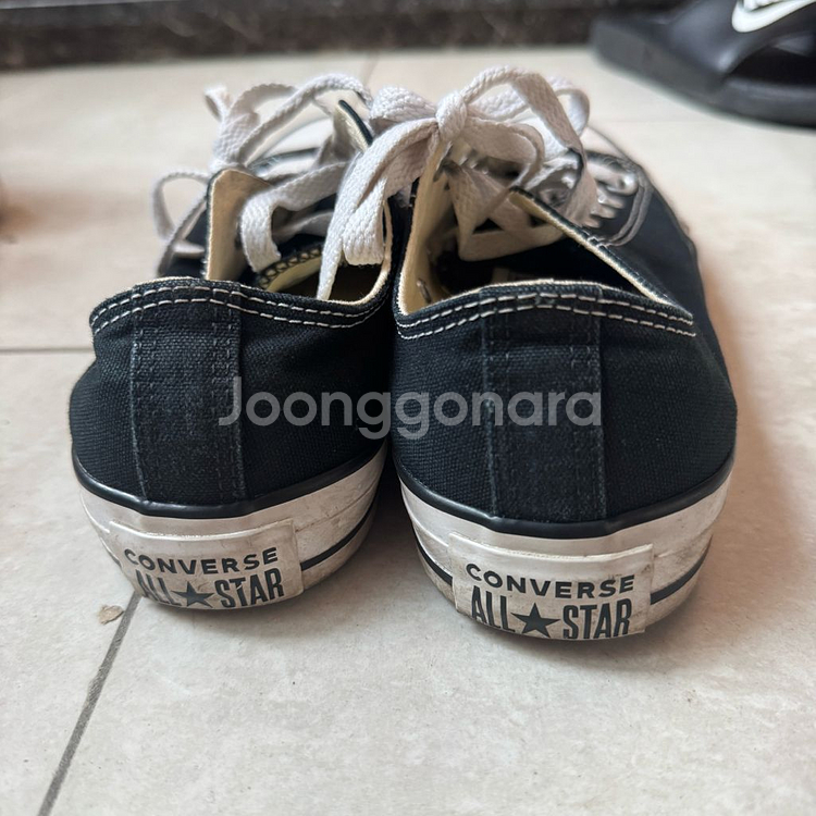 240 컨버스 척테일러 올스타 로우 스니커즈 블랙--2