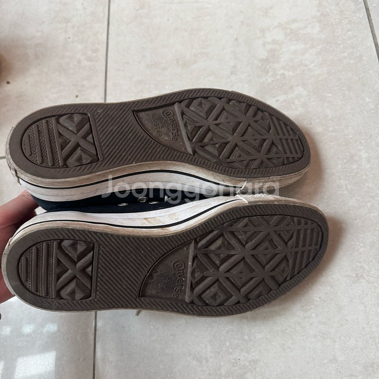 240 컨버스 척테일러 올스타 로우 스니커즈 블랙--3