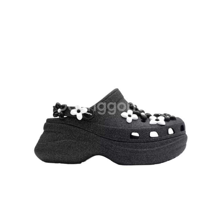 크록스xSMFK 콜라보 클로그 블랙글리터220--4