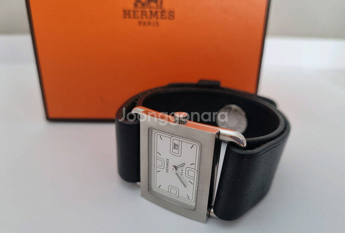 정품 에르메스 바레니아 남여공용시계--2