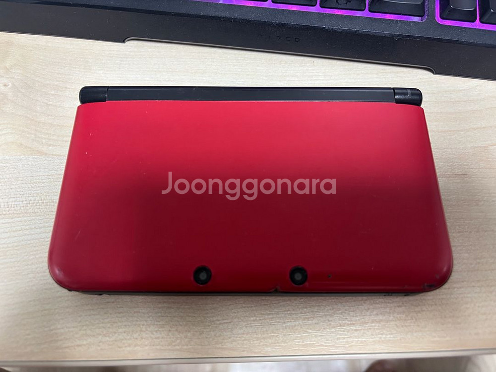 닌텐도 3DS XL 레드 기기 순정 포뱅--0